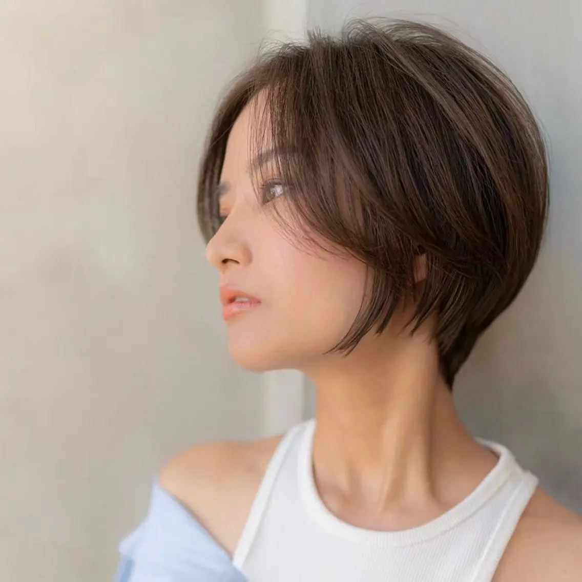 ショート カラー カット ヘアカラー 縮毛矯正 トリートメント 田中航平/渋谷ボブ/ レイヤーボブのヘアスタイル