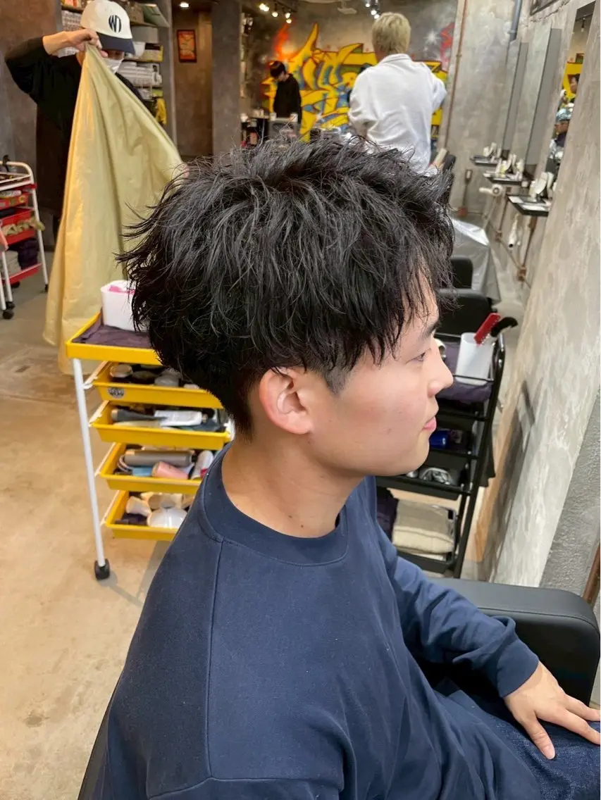 ショート パーマ メンズ カット 🔥メンズ特化🔥 パーマ🔥カメイのヘアスタイル