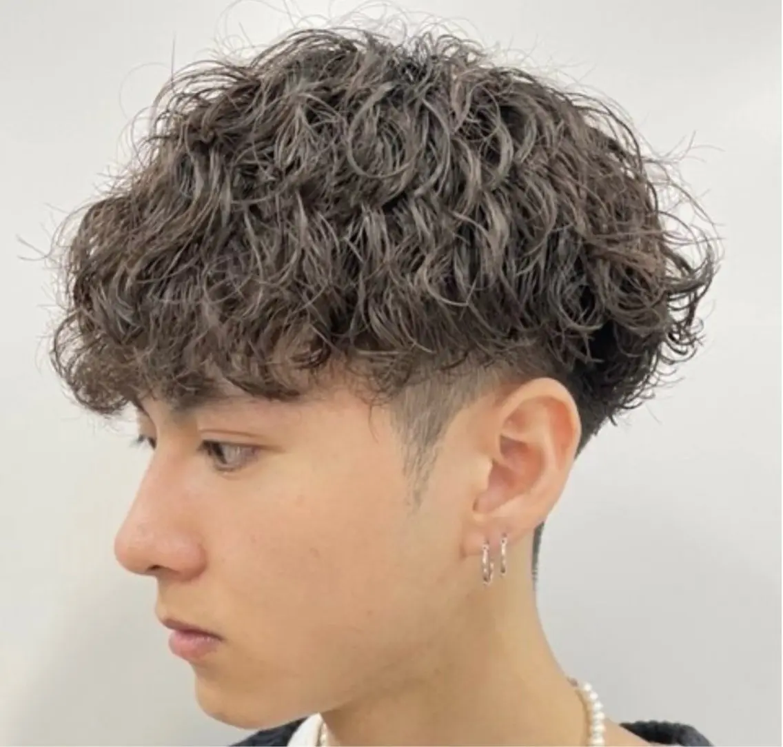 ミディアム パーマ ヘアアレンジ メンズ fifth 石川 凪のヘアスタイル