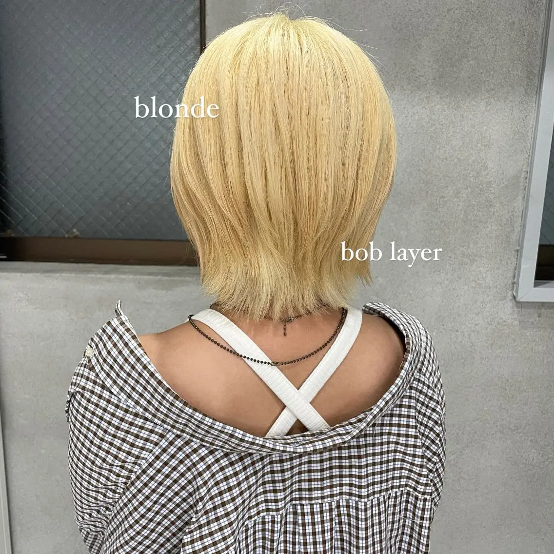 ショート カラー 抜きっぱなしブロンド ブロンド ヘアカラー ハイトーン/ボブ /HBL/AYUNAのヘアスタイル