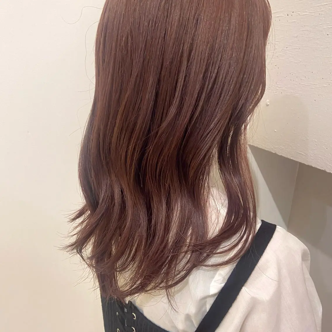 セミロング カラー ブラウンカラー ピンクカラー ピンクブラウン カット ヘアカラー 🫧 nanaco🫧のヘアスタイル