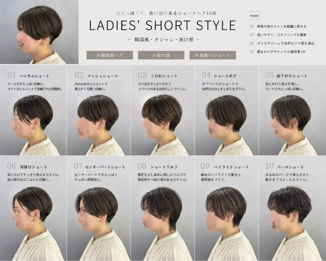 ショート ショートボブ ハンサムショート 丸みショート ボブ くびれヘア カット トリートメント 渋谷/トレンドヘア /ふうかのヘアスタイル