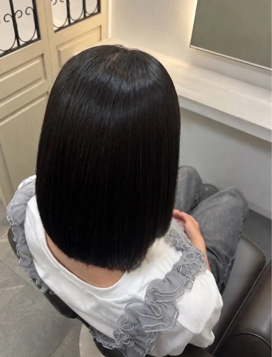 ミディアム 伊佐山 菜那のヘアスタイル