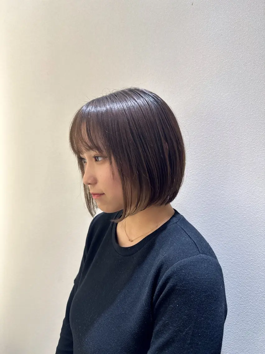 ショート 銀座/柔らかベージュ /骨格診断/三井遥叶のヘアスタイル