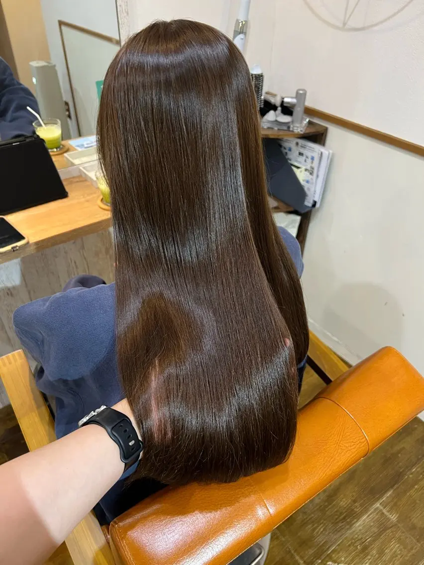 ロング カラー カット ヘアカラー トリートメント 勢力 星南のヘアスタイル