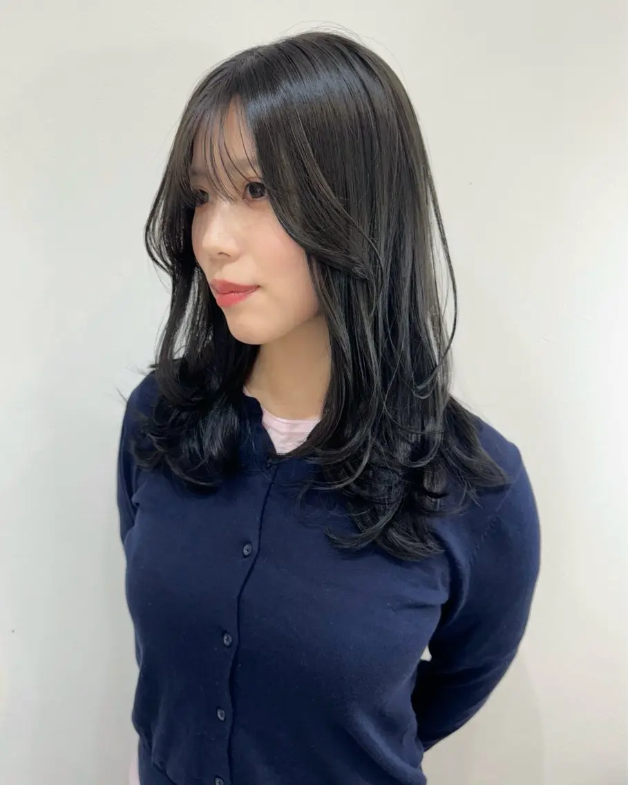 ミディアム カラー カット ヘアカラー トリートメント 似合わせhair /モガミユナ🎀のヘアスタイル