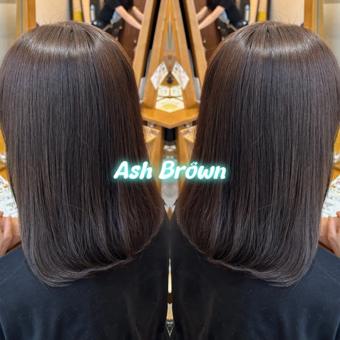 ミディアム カラー アッシュ アッシュブラウン ブラウンカラー 透明感カラー ヘアカラー トリートメント 🌼ブリーチ/個性派 ヘアセットMei🌼のヘアスタイル