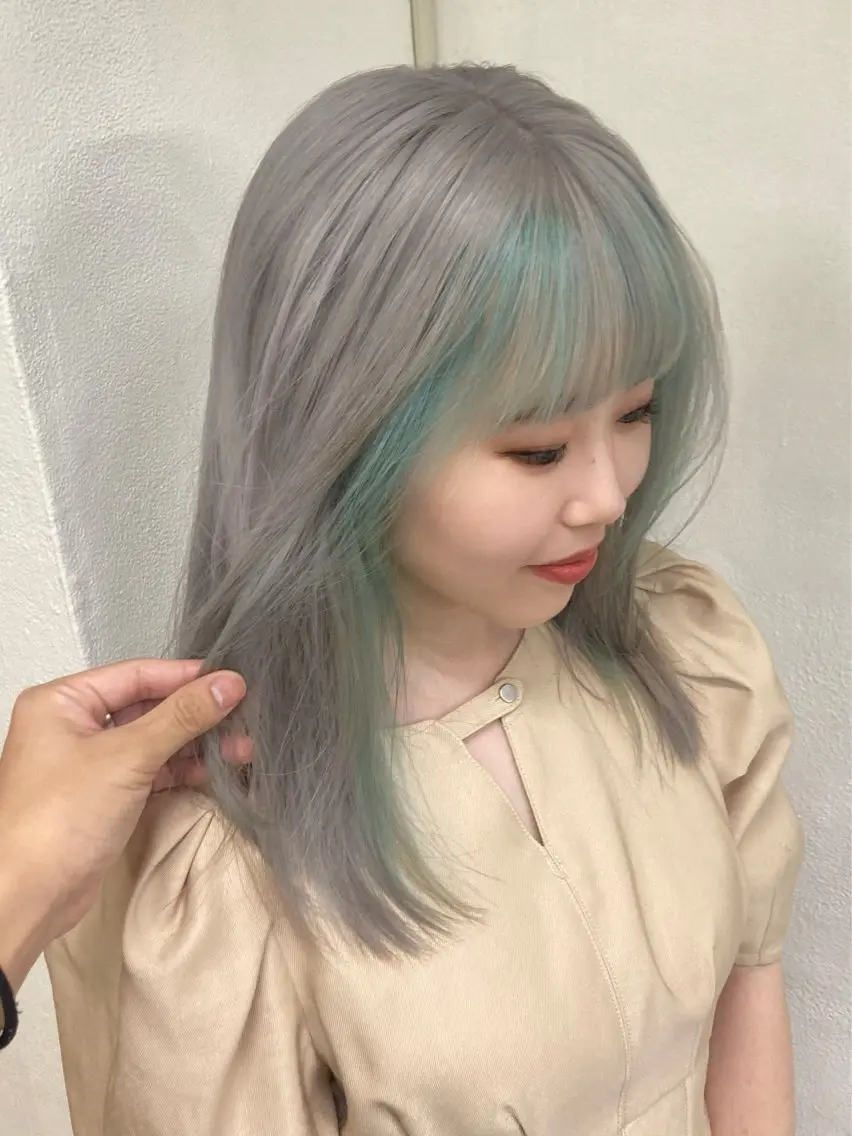 セミロング カラー カット ヘアカラー トリートメント パーマ/レイヤー エクステ/kokiのヘアスタイル
