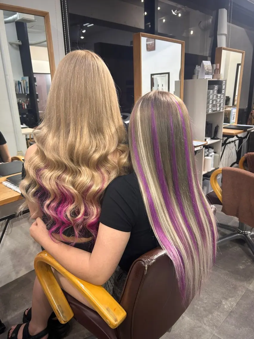 ロング カラー ヘアカラー エクステ 🌸U-topia 🌸伊藤穂乃花🌸のヘアスタイル