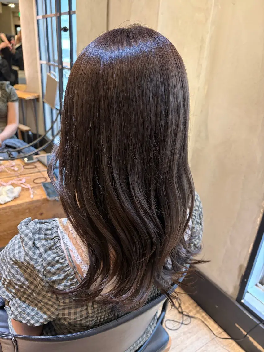 ミディアム カラー カット ヘアカラー トリートメント 新宿 /透明感カラー レイヤー/NANAのヘアスタイル