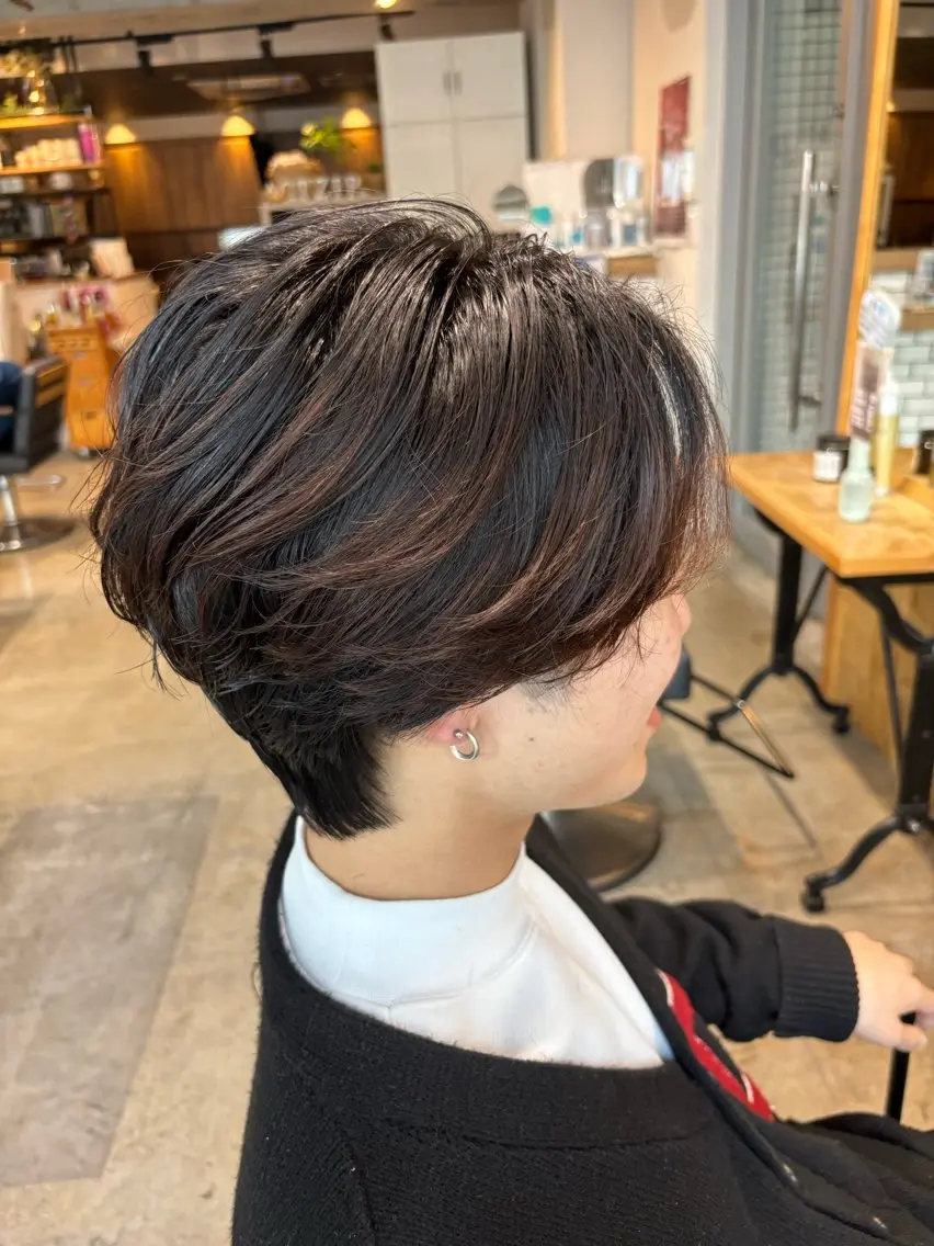 ミディアム パーマ メンズ みつけ／メンズカット メンズパーマのヘアスタイル
