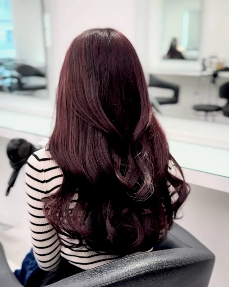 ロング カラー うる艶韓国スタイル 🤍りんのヘアスタイル