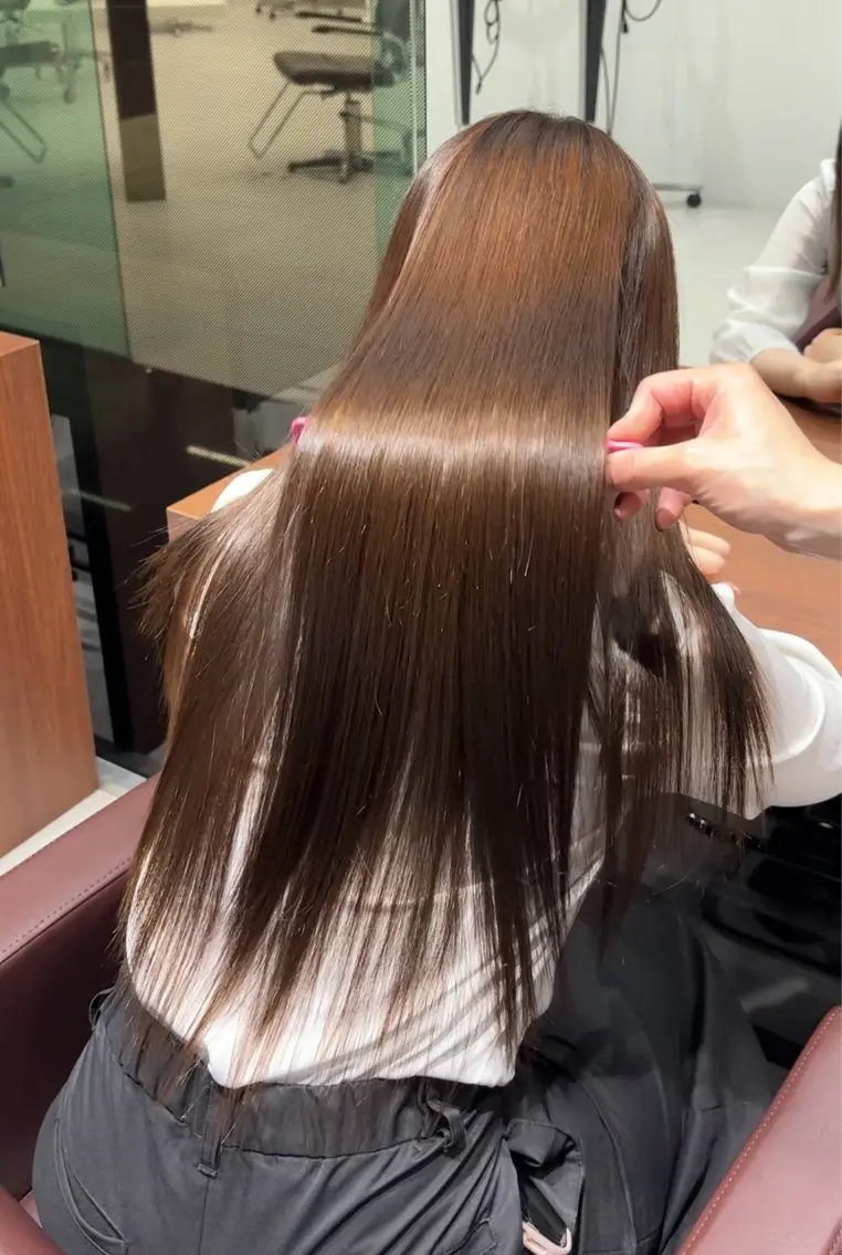 ロング カラー 髪質改善 高崎 堅心のヘアスタイル