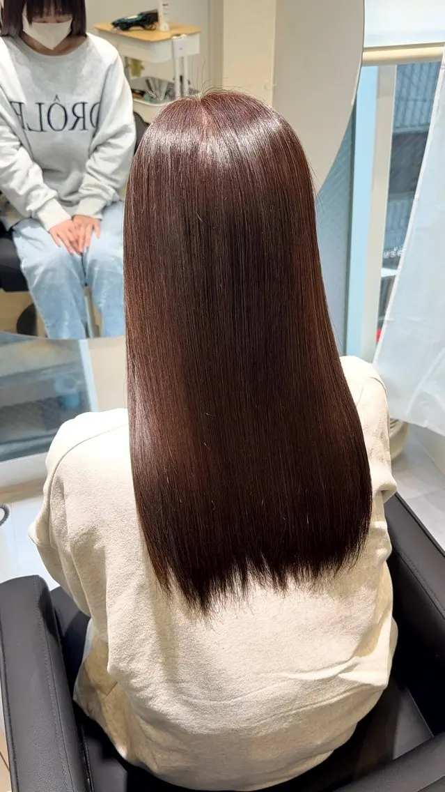 ロング カラー カット ヘアカラー トリートメント IENA髪質改善 honokaのヘアスタイル