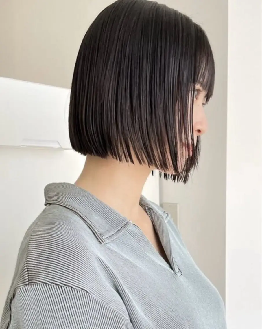 ミディアム ボブ コトノ /透明感カラー🧡のヘアスタイル