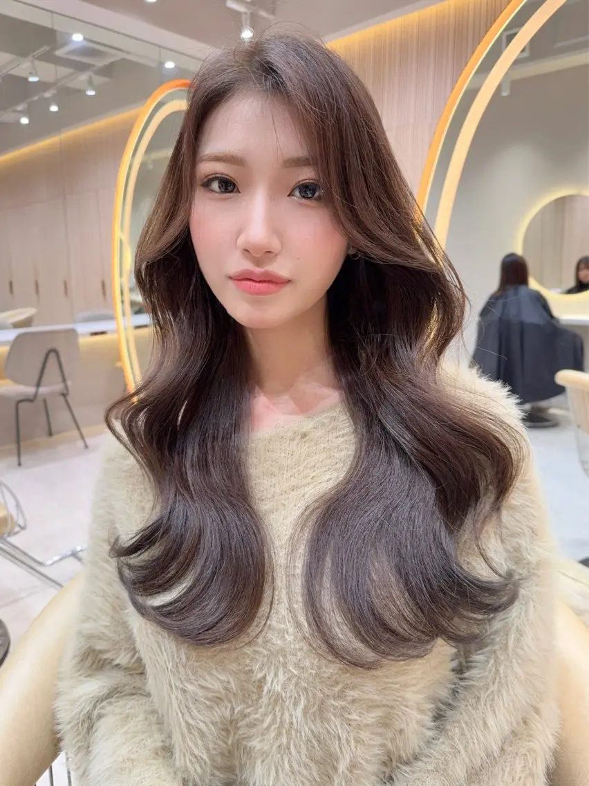 セミロング カラー カット ヘアカラー トリートメント 美髪縮毛矯正✨🫧 レイヤー川村利幸のヘアスタイル
