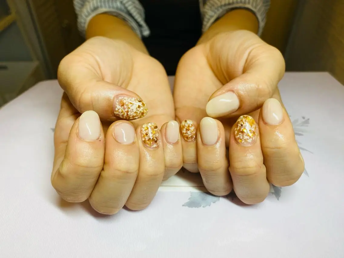 ネイル ラメ(グリッター) ハンドネイル Chandra nail&tarotのネイルデザイン