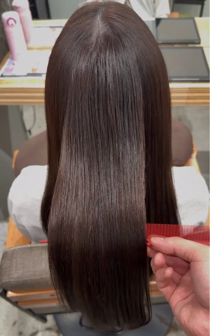 ロング カラー ヘアカラー 髪質改善JILL 🤍🩵AIのヘアスタイル
