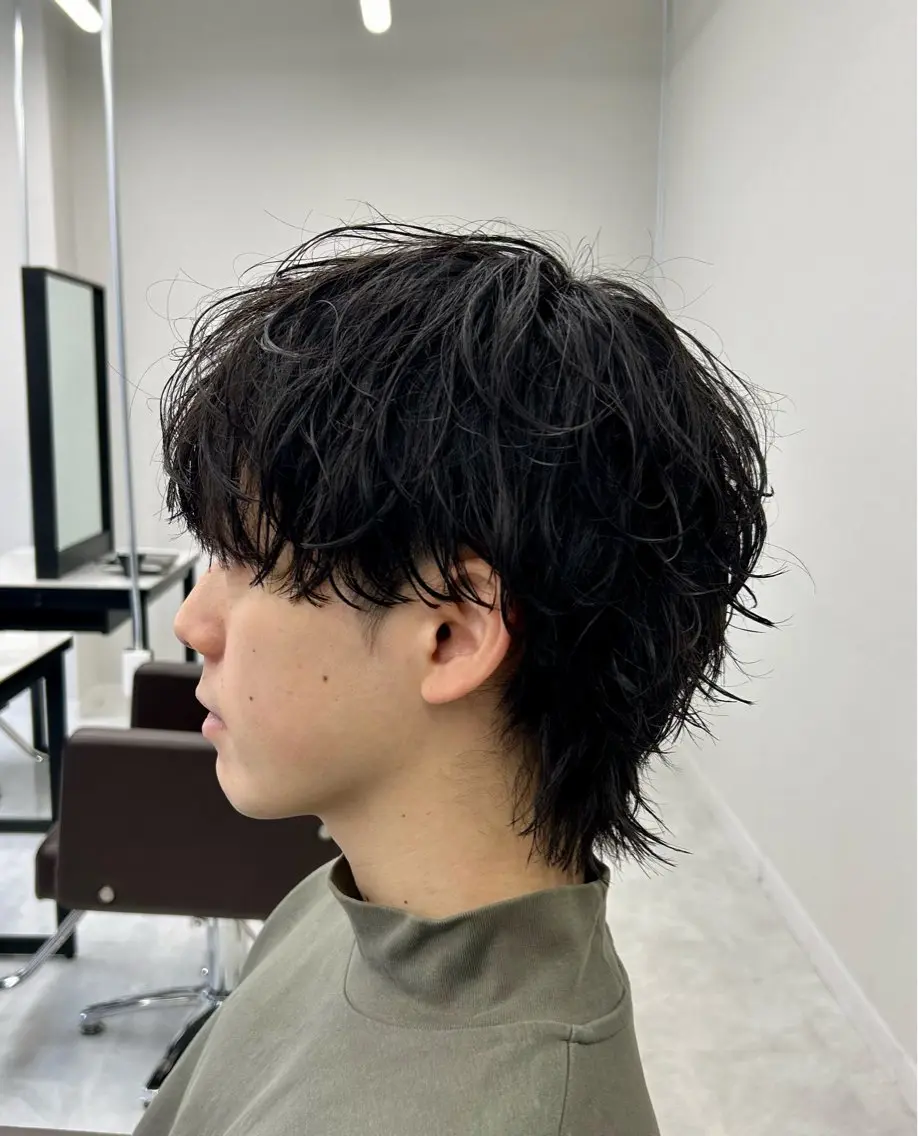 ミディアム パーマ メンズ カット パーマ トリートメント 🏁メンズパーマ/ RYOYAのヘアスタイル
