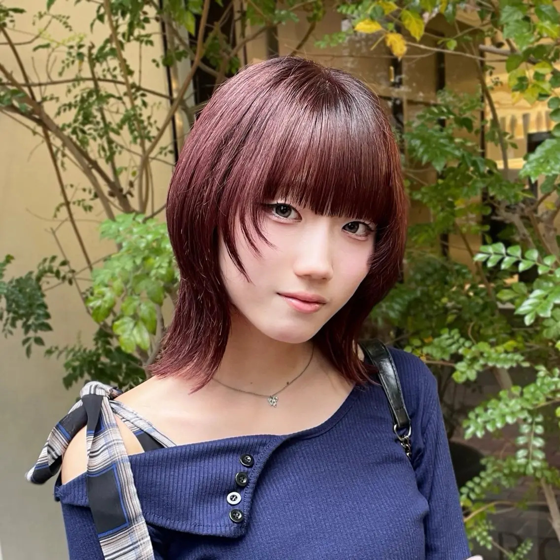ミディアム くびれヘア 顔まわりレイヤー レイヤーカット 小顔カット カット ヘアカラー トリートメント Reira ¦ボブ ・レイヤー¦顔周りのヘアスタイル
