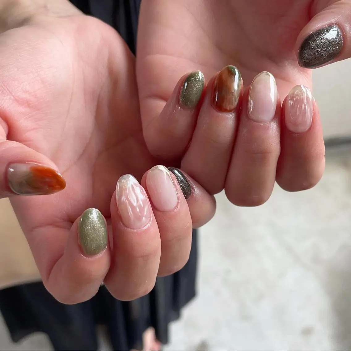 ネイル ニュアンスネイル ハンドネイル ハンドケア lylynail YUUKAのネイルデザイン