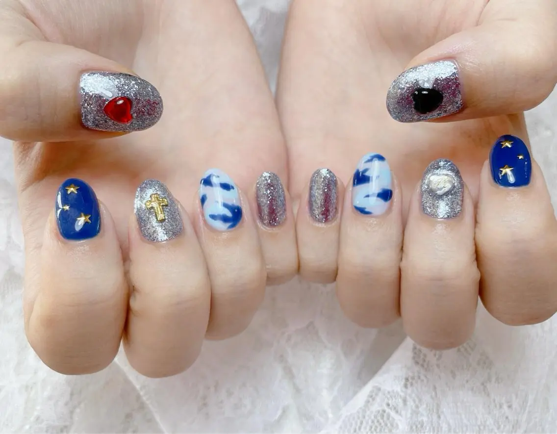 ネイル アートネイル ハンドネイル FLARE NAIL フレアネイルのネイルデザイン