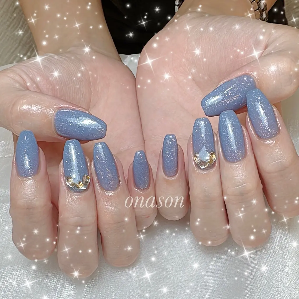 ネイル ストーンネイル ハンドネイル Onason nailのネイルデザイン
