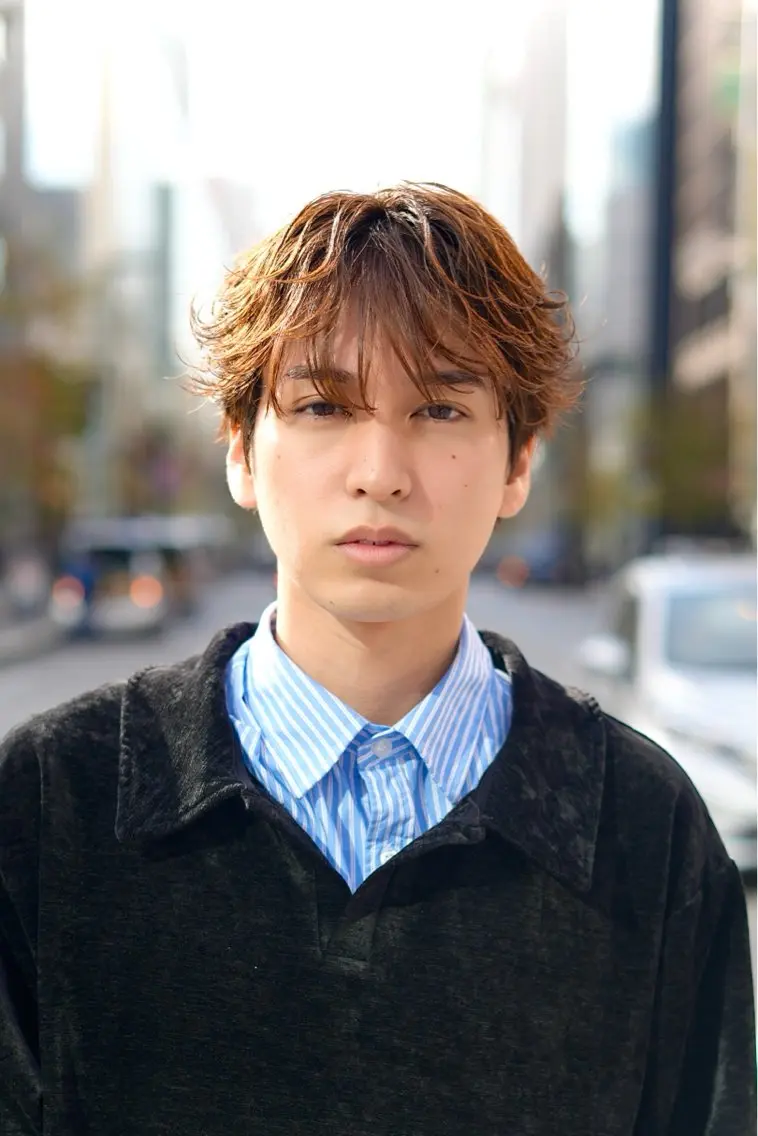 メンズ ダウンパーマ メンズパーマ 刈り上げ カット レイヤー/メンズ 矢津田侑のヘアスタイル
