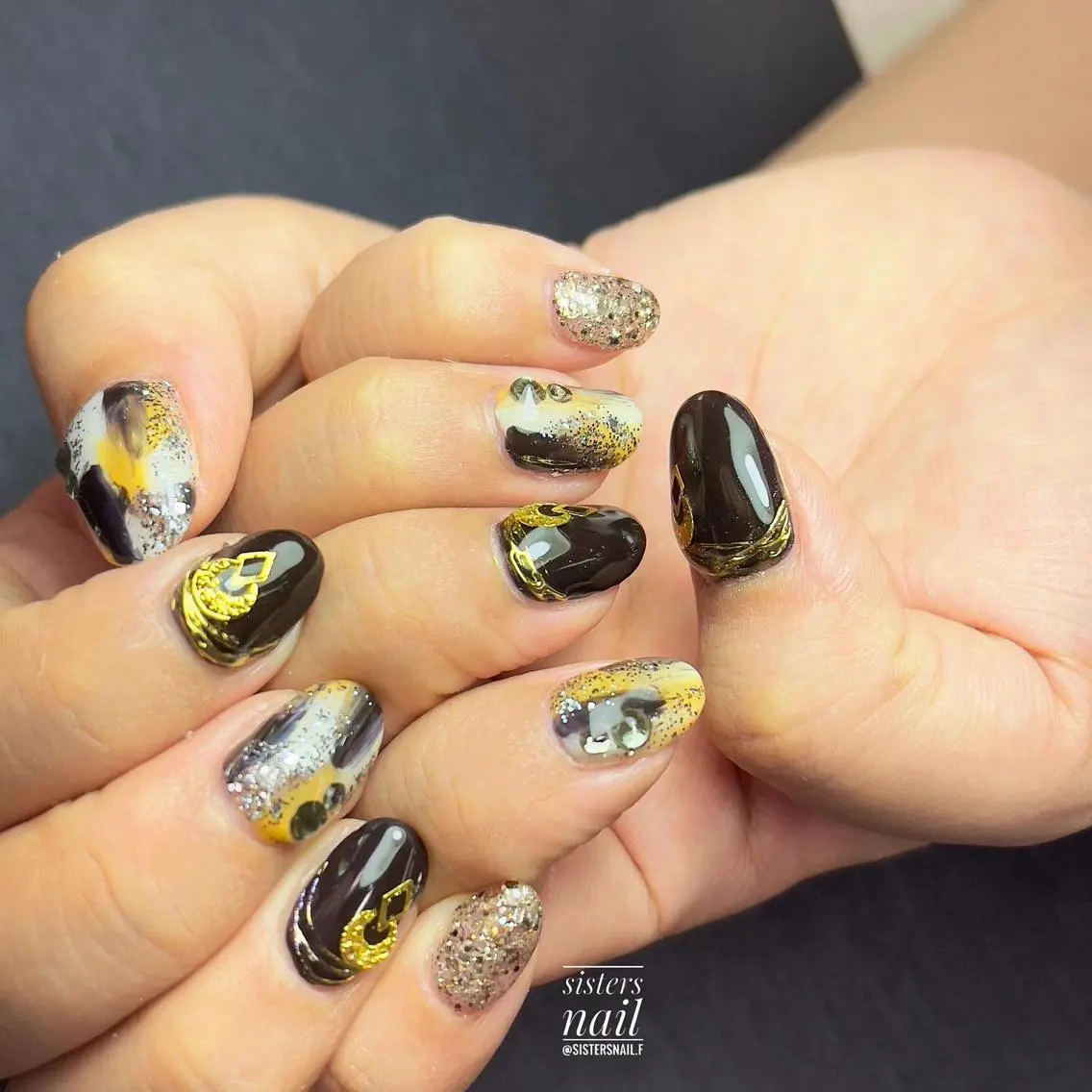 ネイル アートネイル ジェルネイル ホログラムネイル キラキラネイル ラメ(グリッター) sisters nail.fのネイルデザイン