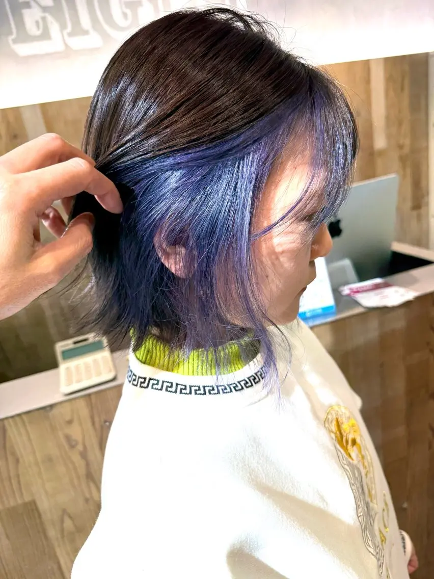 ショート カラー ブリーチ ヘアカラー 色気レイヤー& ショートはお任せ🌟のヘアスタイル