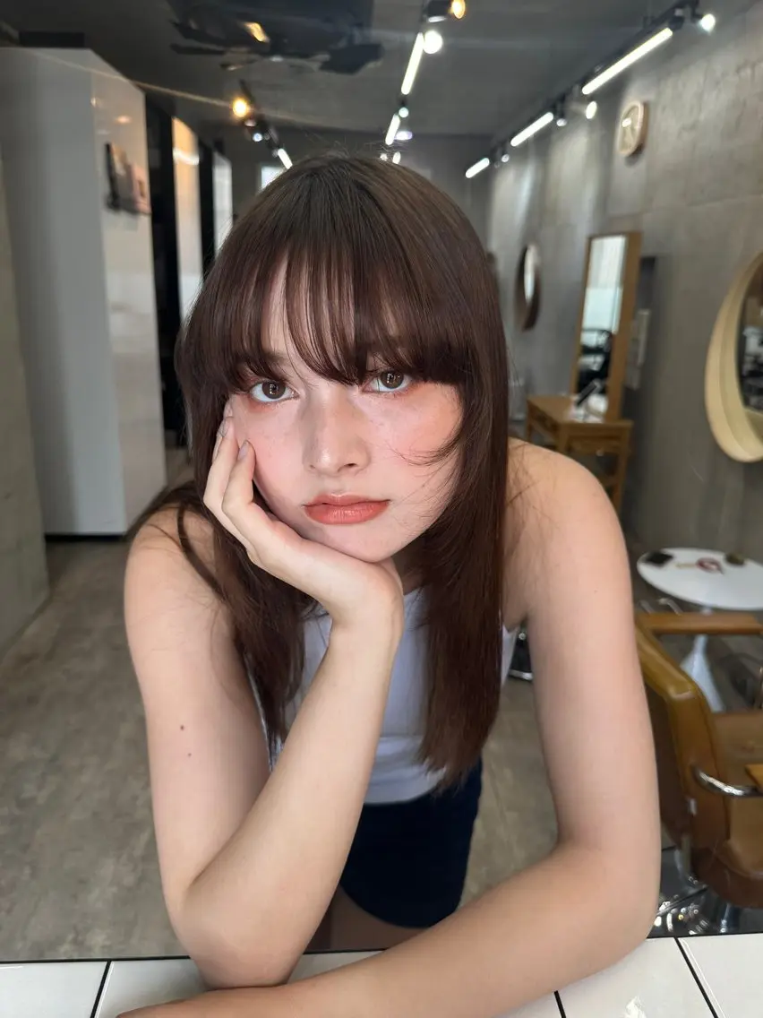 ロング カラー ベージュカラー ブリーチ ブラウンカラー ケアブリーチ グレージュ カット カットモデル募集中 ／HARUKA🎀のヘアスタイル