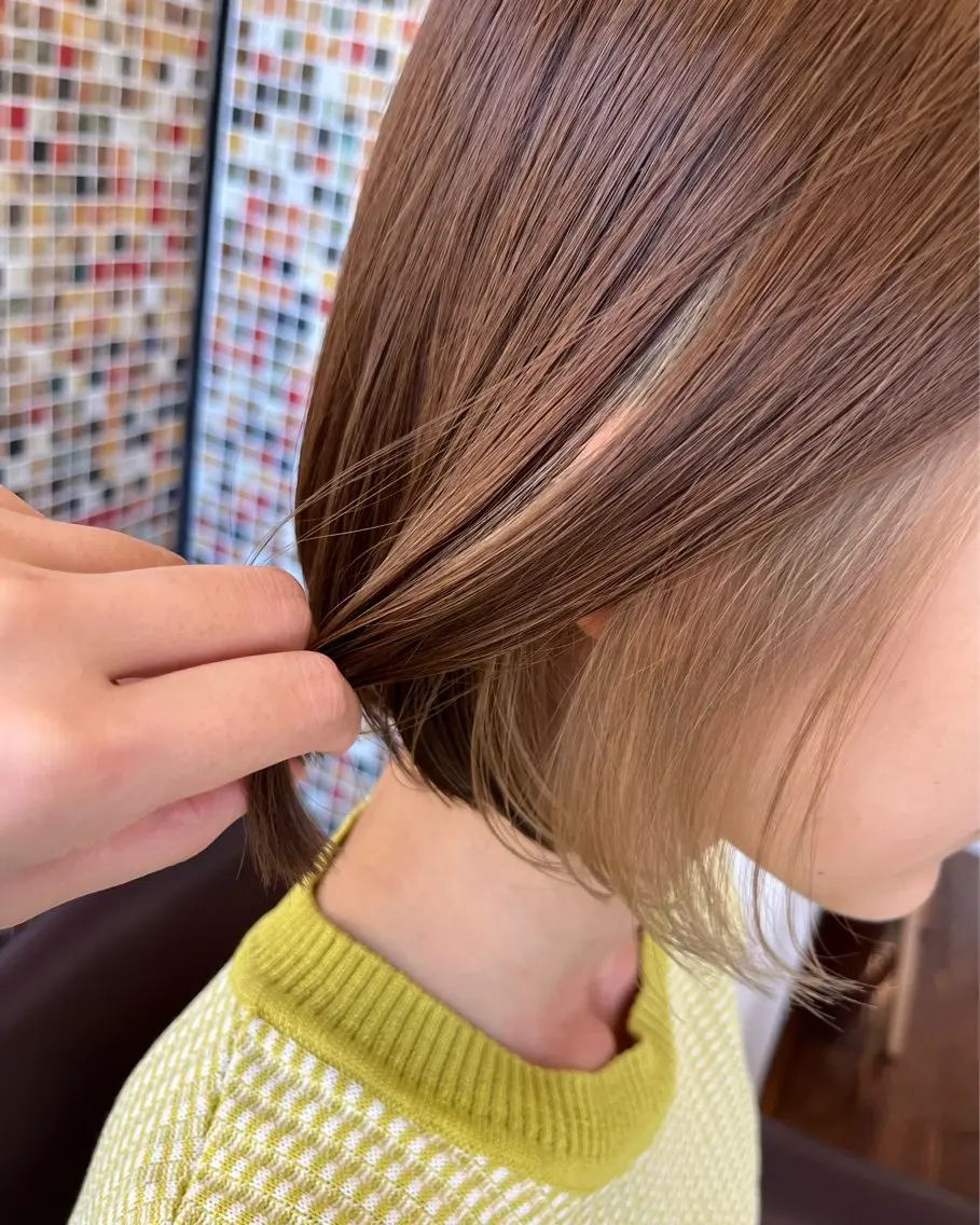 ショート カラー カット ヘアカラー 岩谷 愛依のヘアスタイル