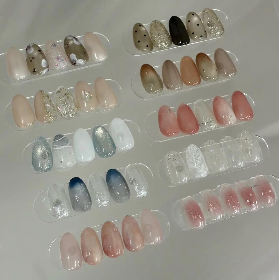 ネイル フラワーネイル 韓国ネイル ニュアンスネイル オフィスネイル 夏ネイル ハンドネイル kaho.  /期間 限定モデル募集のネイルデザイン