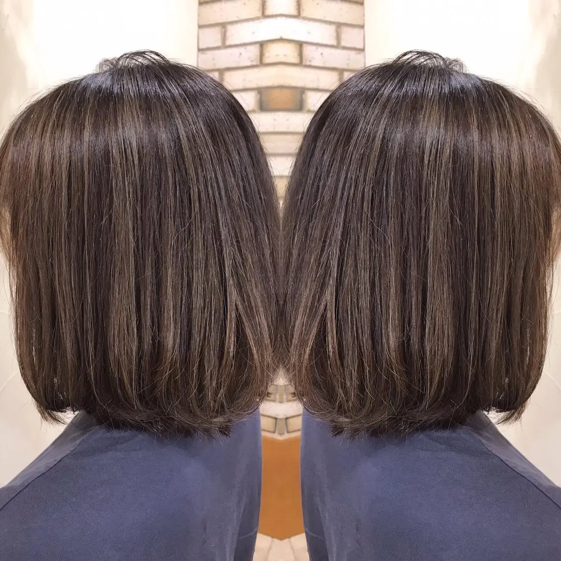ミディアム カラー 髪質改善/縮毛矯正 /美髪🩵イケダのヘアスタイル