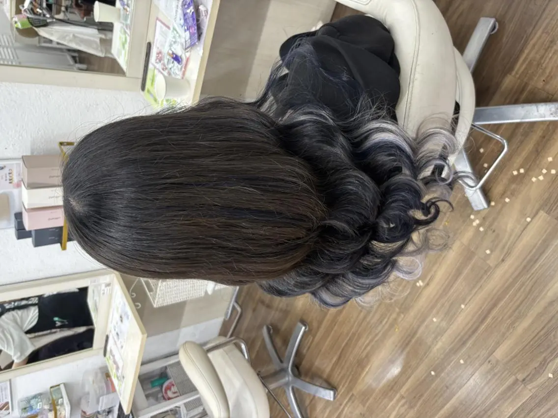 ロング エクステ エクステ/ハイトーン /ミサキのヘアスタイル