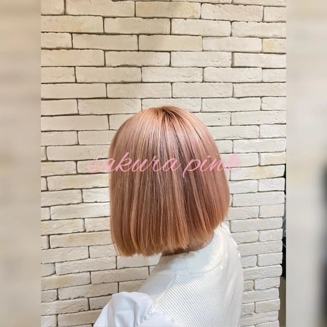 カラー ブリーチ ピンクカラー 大谷 竜也のヘアスタイル