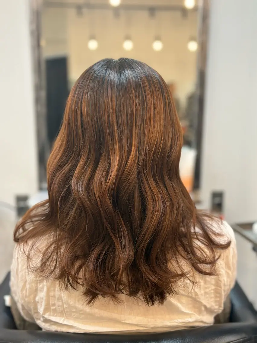 ミディアム 韓国風レイヤー/メン ズパーマ✨みずか💜のヘアスタイル