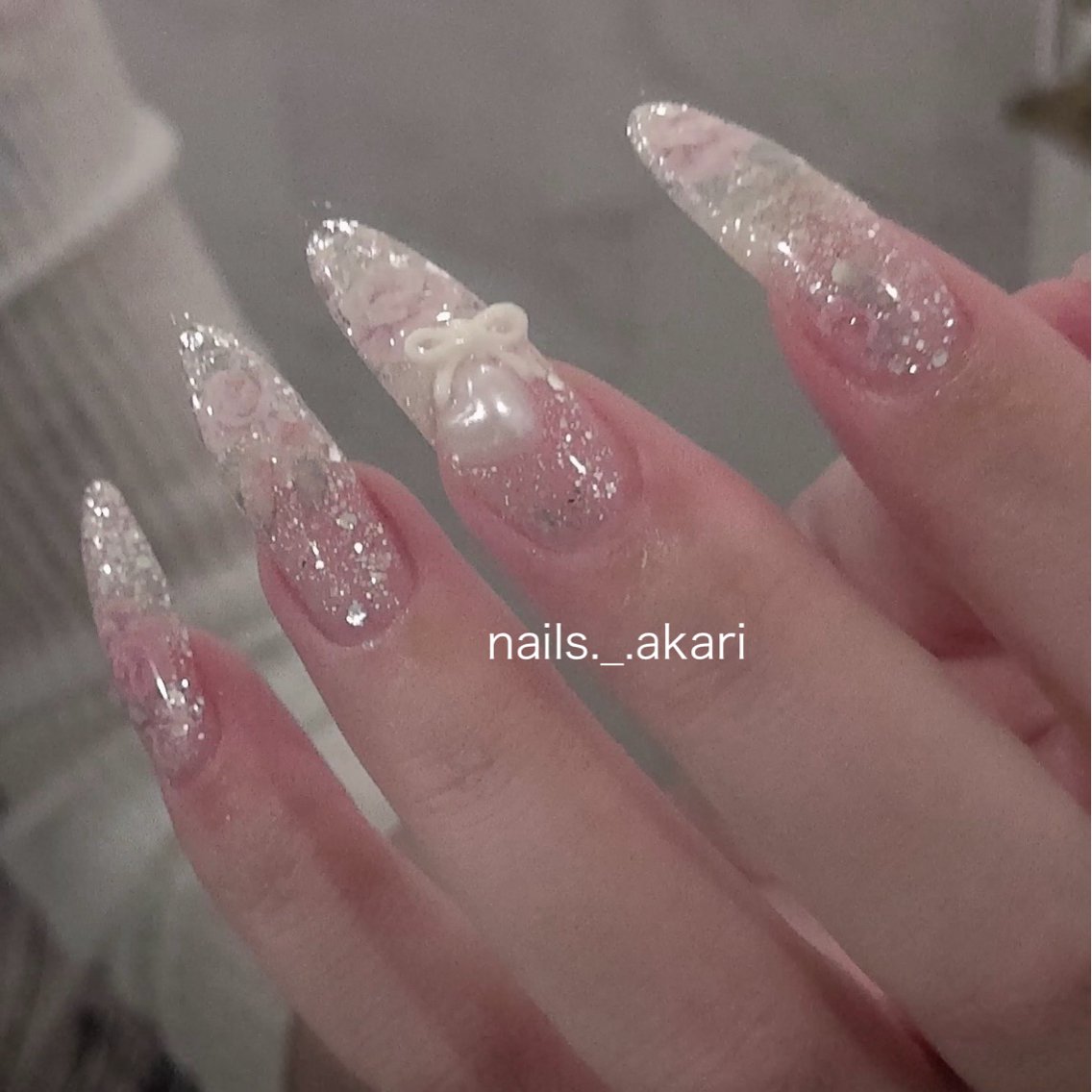 ネイル ハンドネイル akari🎀 naill|堺筋本町のネイルデザイン