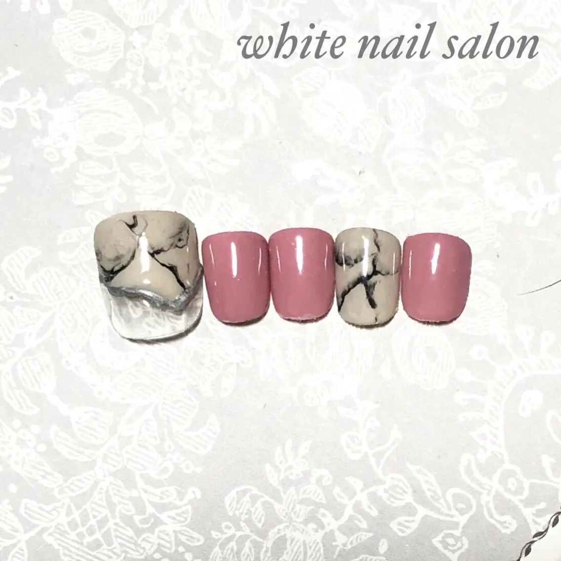 ネイル アートネイル フットネイル フレンチネイル ジェルネイル ハードジェル フットネイル white nail salonのネイルデザイン