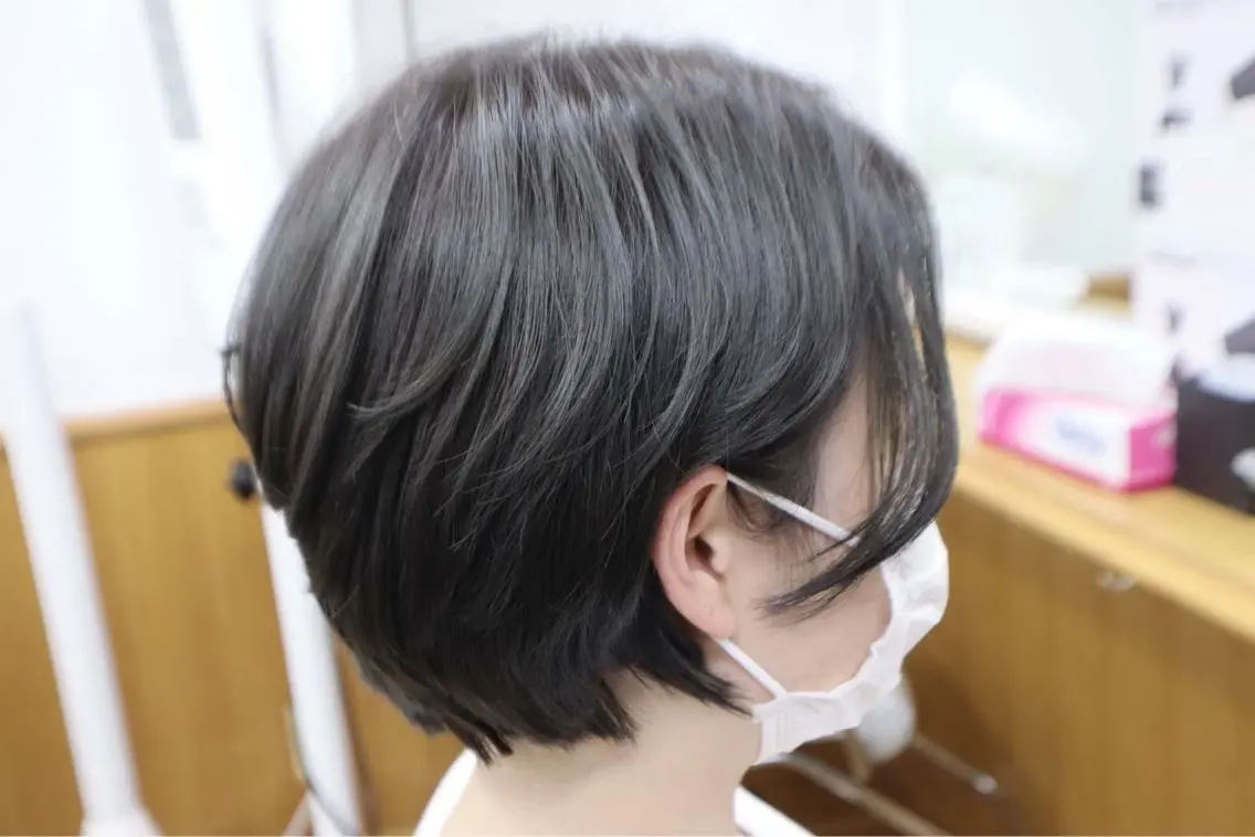 ショート ショートヘア まつ毛パーマ/カット ☆シミズ☆のヘアスタイル