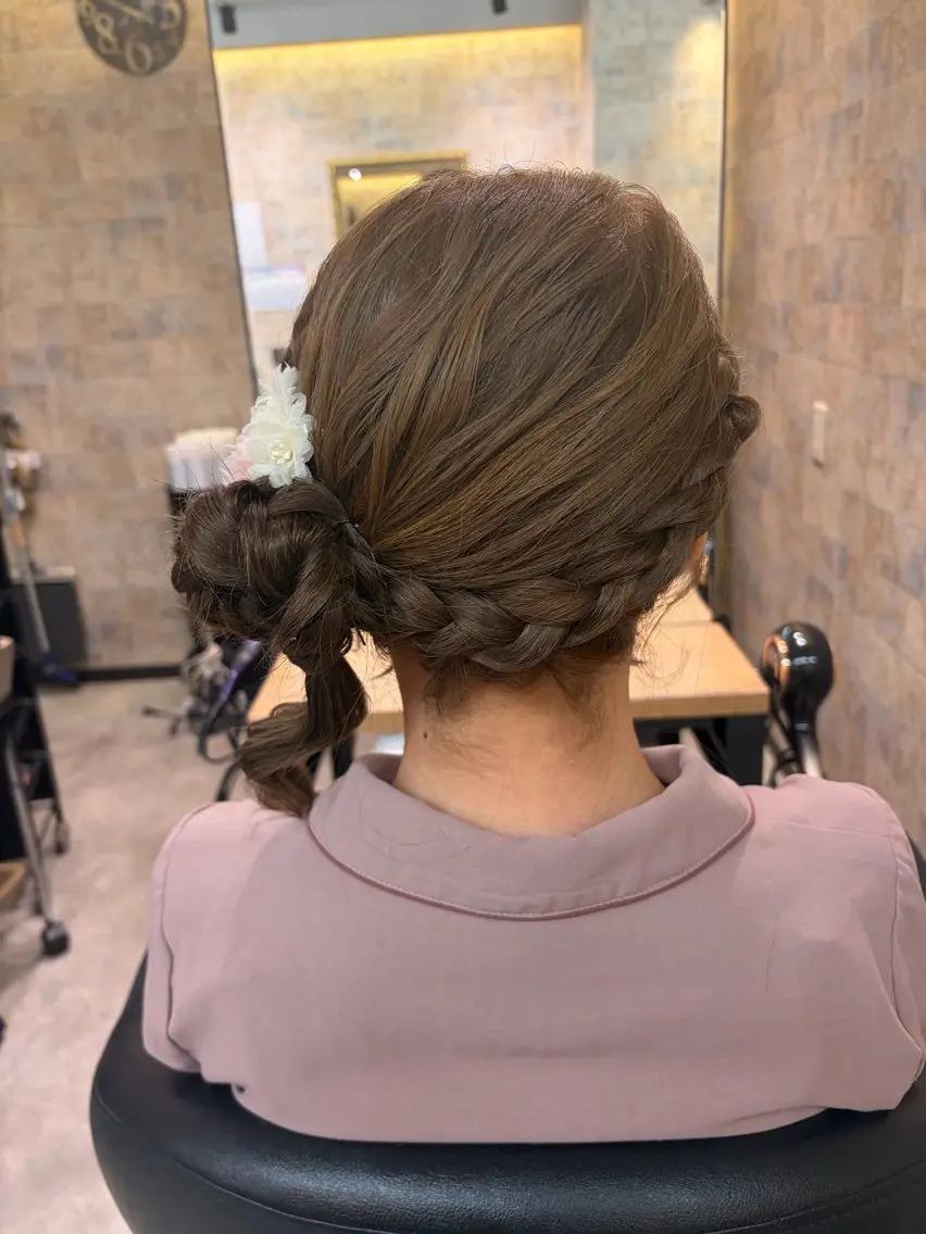 ロング ヘアアレンジ ヘアセット 前田 みのりのヘアスタイル