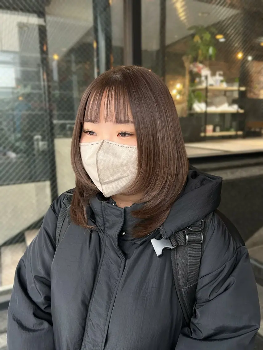 ミディアム カラー 柔らか垢抜けｶﾗｰと ｶｯﾄ🫧ASUKAのヘアスタイル
