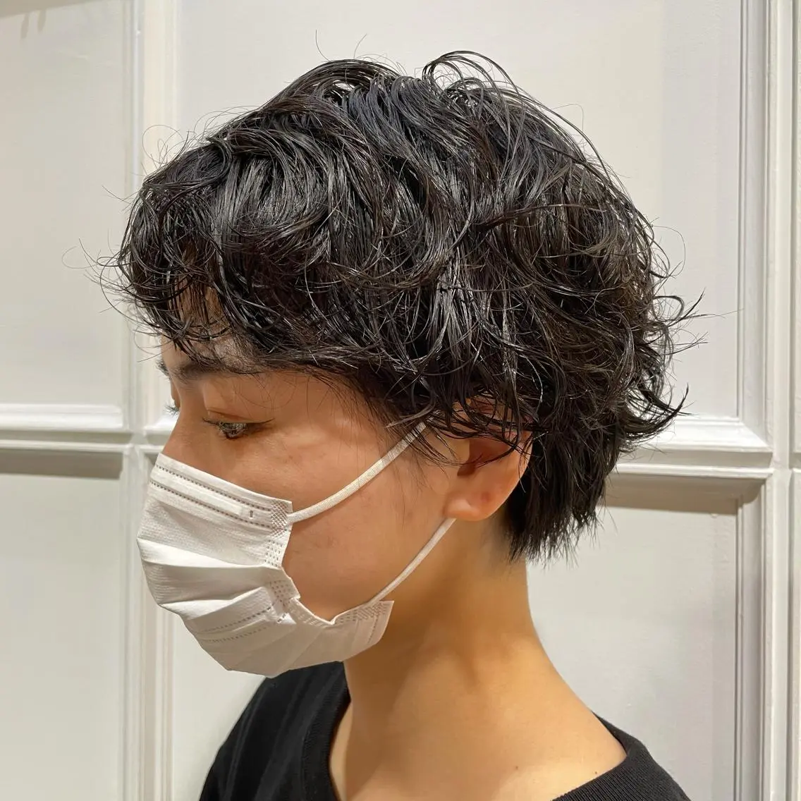 ショート パーマ ヘアアレンジ ショートヘア 髪質改善カラー&TR 縮毛矯正/弱酸性矯正のヘアスタイル