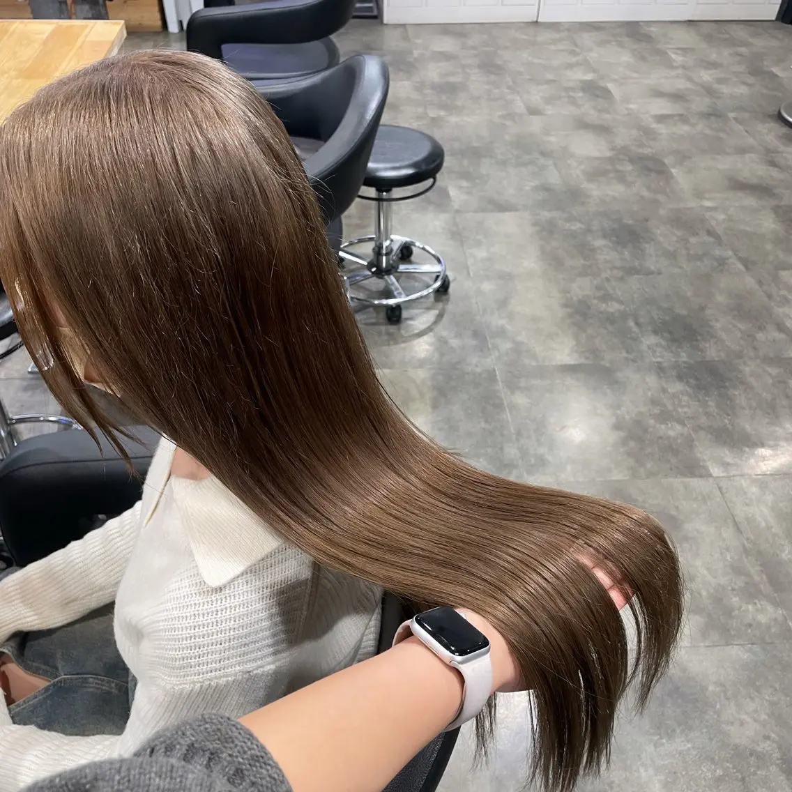 ロング カラー ヘアカラー ハイトーン 横浜💞ミオのヘアスタイル