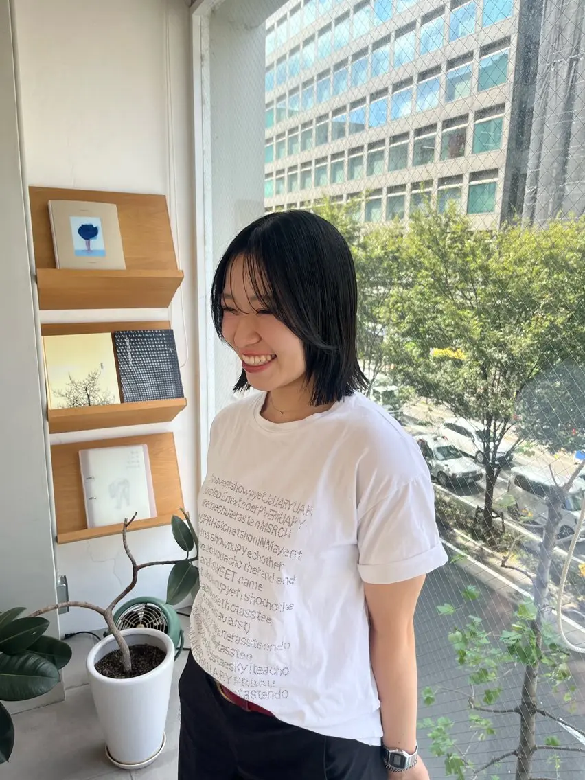 e.n.u 烏丸山﨑 菜々実のヘアスタイル