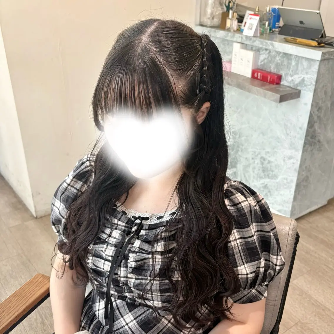 ヘアアレンジ 三つ編み ゆ ののヘアスタイル