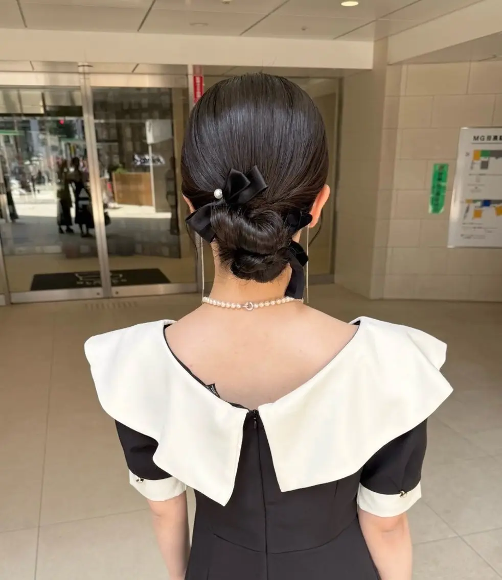 ヘアアレンジ ヘアセット 再現性重視ショート/ レイヤー/ヘアセットのヘアスタイル