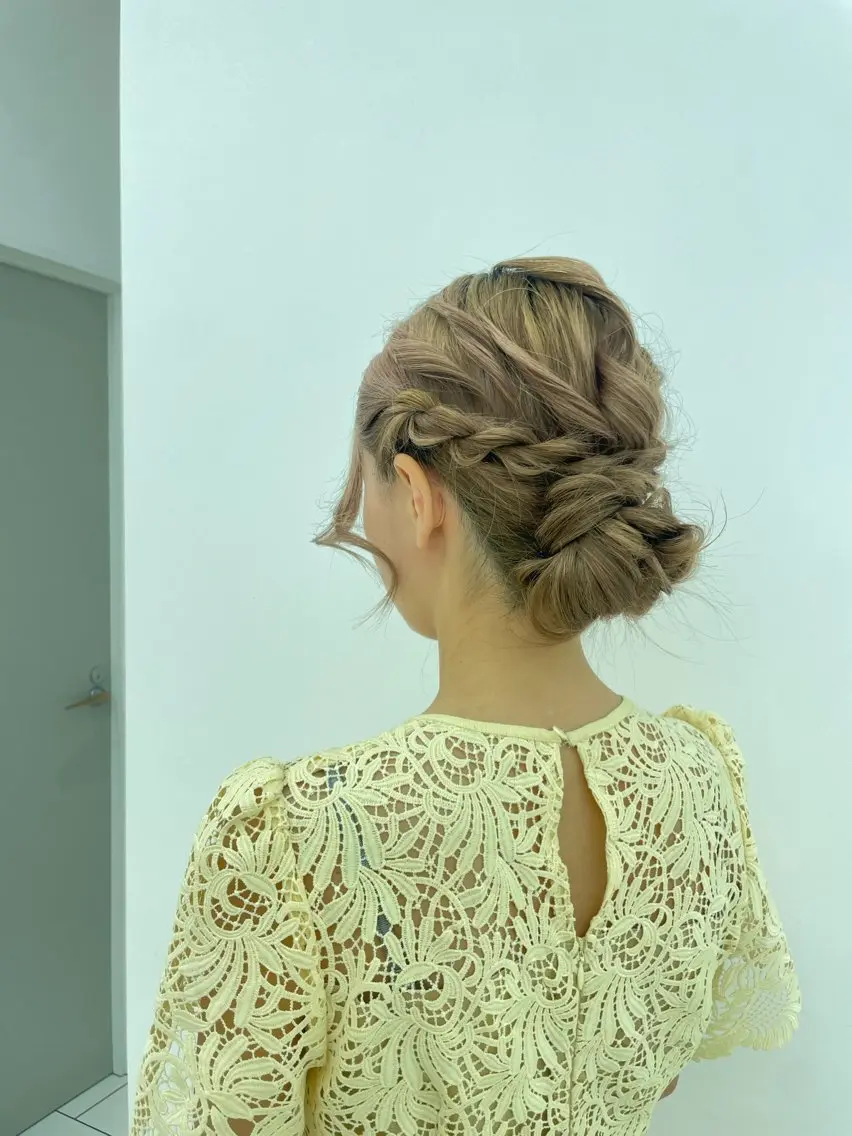 ロング ヘアアレンジ CARELLY Rukaのマツエク・マツパデザイン