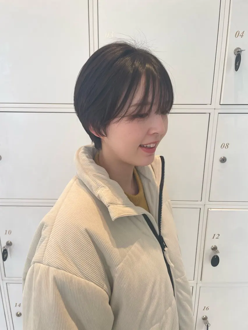 ショート ショートヘア カット 鶴岡で縮毛矯正なら お任せ！ハヤシナオミのヘアスタイル