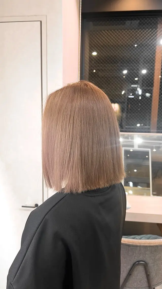 ミディアム ヘアカラー 野村 星斗のヘアスタイル